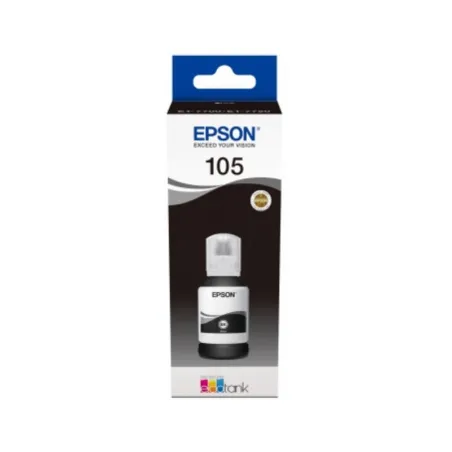 Epson 105 Negro Botella de Tinta Original Ecotank | Ahorro Imprimiendo