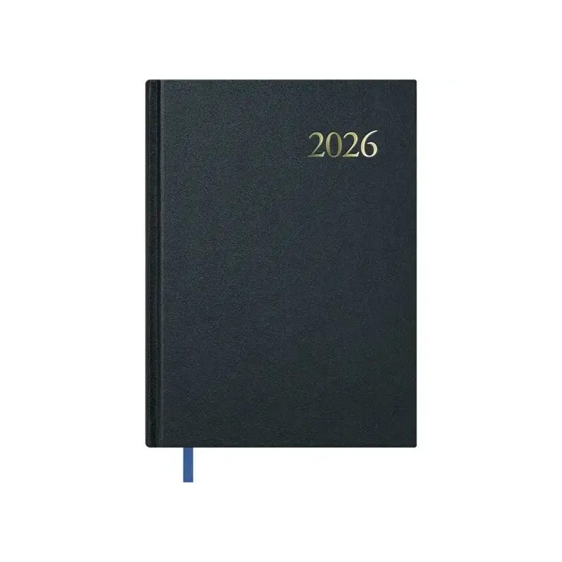 Dohe Segovia Agenda Anual - Dia Pagina - Sabado y Domingo misma Pagina - Tamaño 17x24cm - Color Negro | Ahorro Imprimiendo