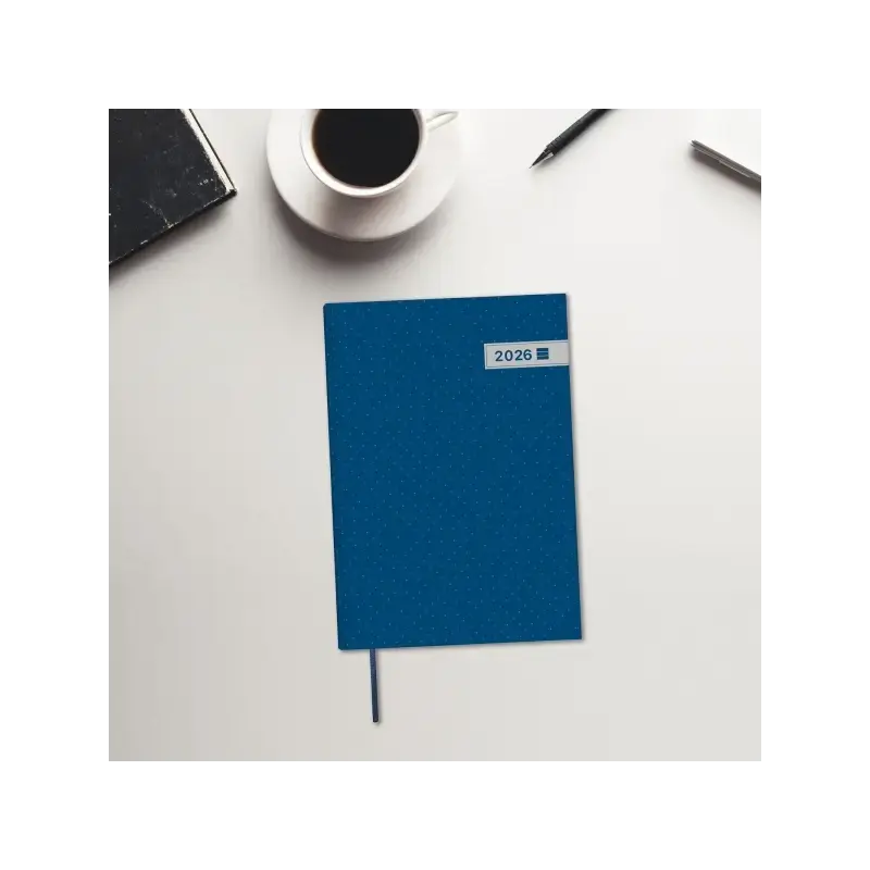 Finocam Dynamic Porto Agenda - Anual 2026 - Sin Cierre - Formato Y10 - 145x23x210mm - 1 Dia por Pagina - Color Azul | Ahorro Imp