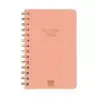 Finocam Alma Agenda - Anual 2026 - con Espiral - Formato E5 - 131x19x190mm - Semana Vista Horizontal - Color Coral | Ahorro Impr