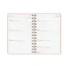 Finocam Alma Agenda - Anual 2026 - con Espiral - Formato E5 - 131x19x190mm - Semana Vista Horizontal - Color Coral | Ahorro Impr