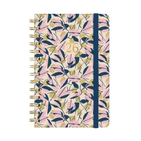 Finocam You Agenda de Espiral - Anual 2026 - Planificador - Cierre de Goma - Formato E5 - 131x19x190mm - Semana Vista Horizontal