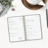Finocam Alma Agenda - Anual 2026 - con Espiral - Formato E5 - 131x19x190mm - Semana Vista Horizontal - Color Negro | Ahorro Impr