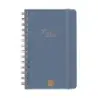 Finocam Alma Agenda - Anual 2026 - con Espiral - Formato E5 - 131x19x190mm - Semana Vista Horizontal - Color Azul | Ahorro Impri