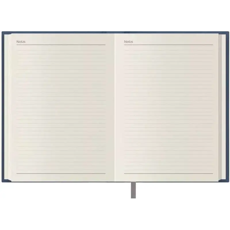 Dohe Lausana Agenda Anual - Dia Pagina - Cubierta en Polipiel - Sabado y Domingo misma Pagina - Tamaño 14x20cm - Color Azul | Ah