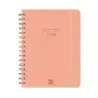 Finocam Alma Agenda - Anual 2026 - con Espiral - Formato E10 - 172x19x220mm - Semana Vista Horizontal - Color Coral | Ahorro Imp