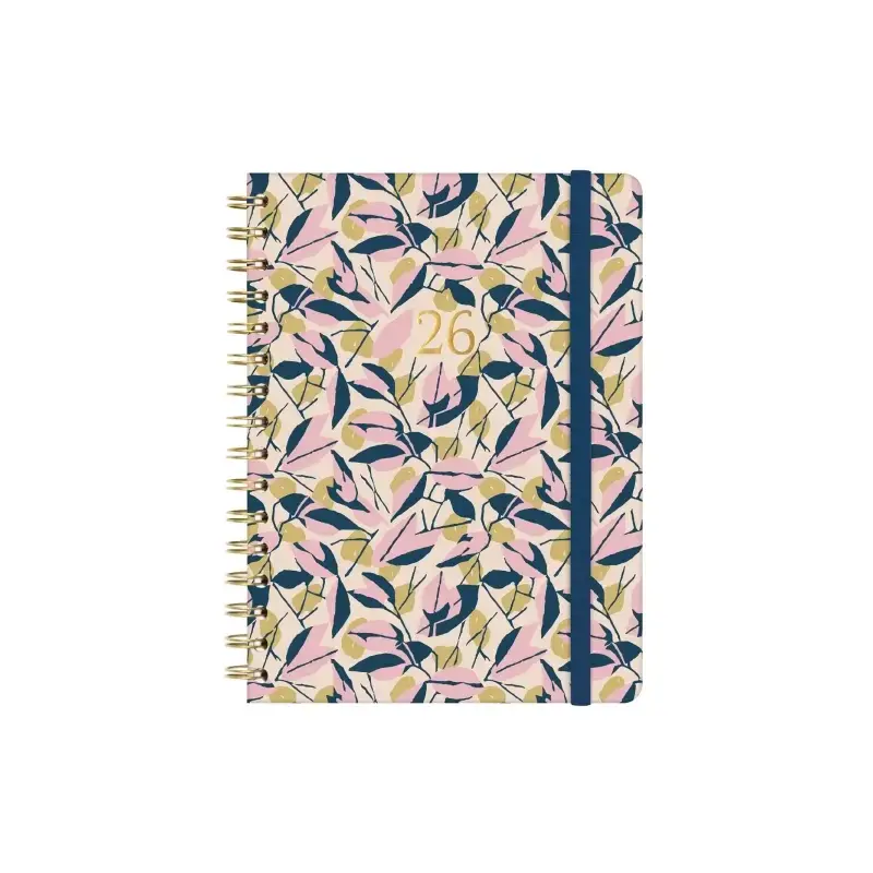 Finocam You Agenda de Espiral - Anual 2026 - Planificador - Cierre de Goma - Formato E10 - 172x19x220mm - Semana Vista Horizonta