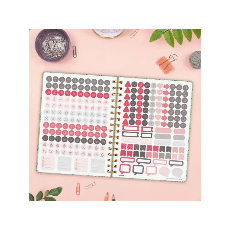 Finocam You Agenda de Espiral - Anual 2026 - Planificador - Cierre de Goma - Formato E10 - 172x19x220mm - Semana Vista Horizonta