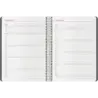 Dohe Syncro Agenda Anual - Semana Vista - Cubierta de Plastico - Cierre con Goma Elastica - Tamaño 15x21cm - Color Negro | Ahorr