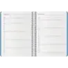 Dohe Syncro Agenda Anual - Semana Vista - Cubierta de Plastico - Cierre con Goma Elastica - Tamaño 15x21cm - Color Azul | Ahorro