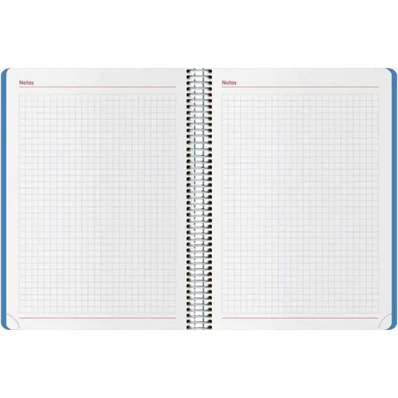 Dohe Syncro Agenda Anual - Semana Vista - Cubierta de Plastico - Cierre con Goma Elastica - Tamaño 15x21cm - Color Azul | Ahorro