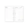 Finocam R498 Recambio Anual 2026 para Agendas Open 2026 - Formato 400 - 91x16x152mm - 1 Dia por Pagina - Color Blanco | Ahorro I