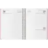 Dohe Menphis Agenda Anual - Dia Pagina - Cubierta de Plastico - Sabado y Domingo misma Pagina - Cierre con Goma Elastica - Tamañ