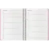Dohe Menphis Agenda Anual - Dia Pagina - Cubierta de Plastico - Sabado y Domingo misma Pagina - Cierre con Goma Elastica - Tamañ
