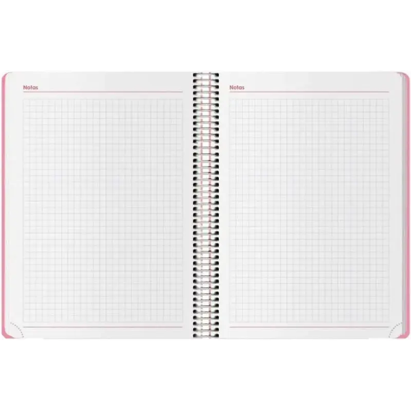 Dohe Menphis Agenda Anual - Dia Pagina - Cubierta de Plastico - Sabado y Domingo misma Pagina - Cierre con Goma Elastica - Tamañ