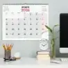 Finocam Calendario de Pared - Anual 2026 - Espacio para Escribir - Formato XL - 540x5x430mm - Numeros Grandes - Color Blanco y R