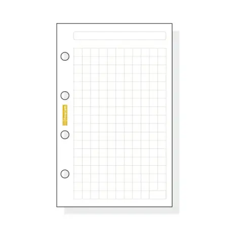 Finocam C140 Recambio para Agendas Classic - Cuadriculado - Formato 601 - 56x89x5mm - Color Blanco | Ahorro Imprimiendo