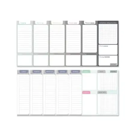Ingraf Planificador Semanal Encolado - Medidas 29x13cm | Ahorro Imprimiendo