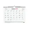 Finocam Neutro Calendario de Pared - 16 Meses - Mes Vista - Formato S - 210x150mm - Espiral Doble Metalica - Papel de 120g/m2 -
