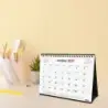 Finocam Neutro Calendario de Sobremesa - 16 Meses - Mes Vista - Formato S - 210x150mm - Espiral Doble Metalica - Papel de 120g/m