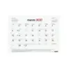 Finocam Neutro Bloc Calendario con Iman - 16 Meses - Mes Vista - Formato S - 210x150mm - Listado de Festivos - Papel de 120g/m2