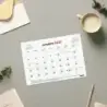 Finocam Neutro Bloc Calendario con Iman - 16 Meses - Mes Vista - Formato S - 210x150mm - Listado de Festivos - Papel de 120g/m2