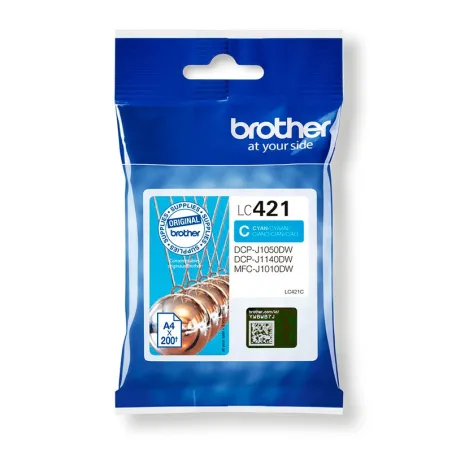 Brother LC 421 Cyan Cartucho Original