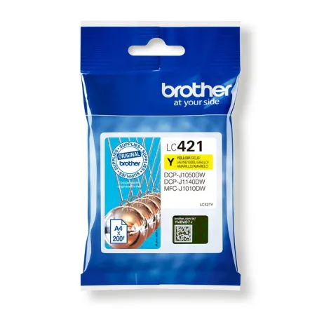 Brother LC 421 Amarillo Cartucho Original