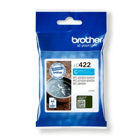Brother LC 422 Cyan Cartucho Original | Ahorro Imprimiendo