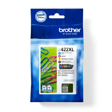 Pack 4 Brother LC 422XL Cartuchos Originales