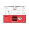 Finocam Neutro Calendario de Pared - 16 Meses - Mes Vista - Formato L - 340x240mm - Espiral Doble Metalica - Papel de 120g/m2 -