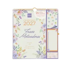 Finocam Sep Calendario de Pared - 16 Meses - Mes Vista - Formato Plus - 215x325mm - Espiral Doble Metalica - Papel de 140g/m2 -