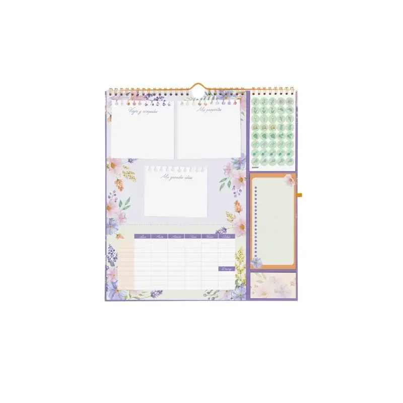 Finocam Sep Calendario de Pared - 16 Meses - Mes Vista - Formato Plus - 215x325mm - Espiral Doble Metalica - Papel de 140g/m2 -