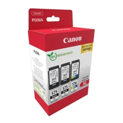 Pack Canon PG-575XL + PG-575XL + CL-576XL Cartuchos Originales