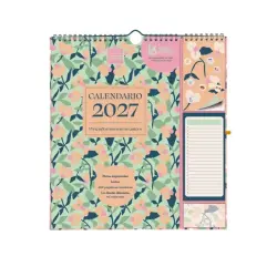 Finocam Sep Calendario de Pared - 16 Meses - Mes Vista - Formato Plus - 215x325mm - Espiral Doble Metalica - Papel de 140g/m2 -