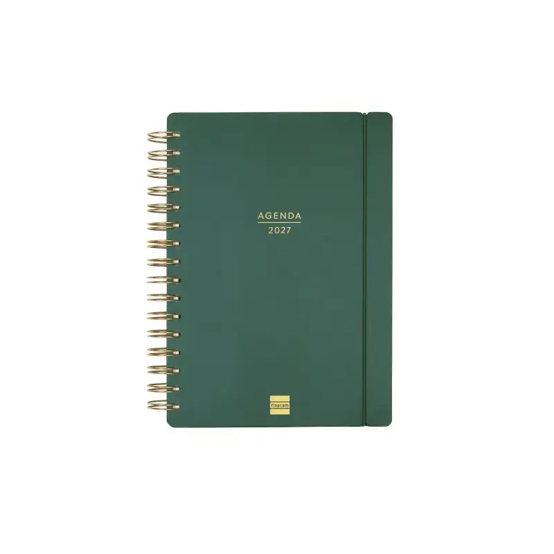 Finocam Haiku Agenda de Espiral - 16 Meses - Semana Vista Horizontal - Formato E10 - 155x212mm - Tapa Dura - Papel de 95g/m2 - C