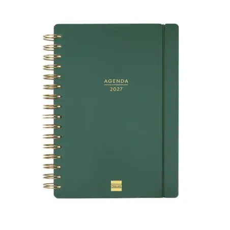 Finocam Haiku Agenda de Espiral - 16 Meses - Semana Vista Horizontal - Formato E10 - 155x212mm - Tapa Dura - Papel de 95g/m2 - C