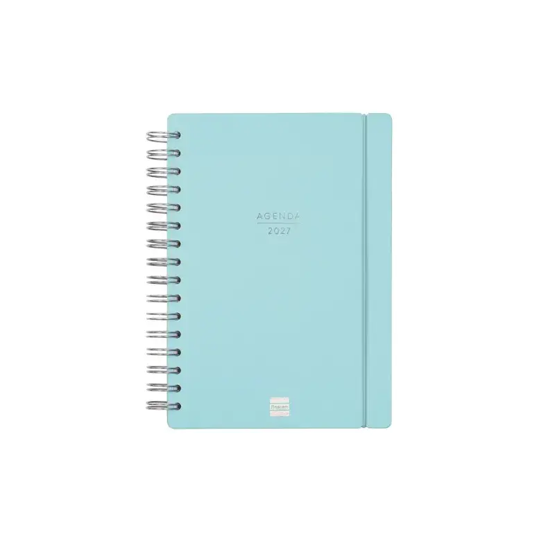 Finocam Haiku Agenda de Espiral - 16 Meses - Semana Vista Horizontal - Formato E10 - 155x212mm - Tapa Dura - Papel de 95g/m2 - C