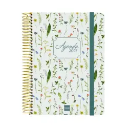 Finocam Cloe Agenda de Espiral - 16 Meses - Semana Vista Horizontal - Formato E10 - 155x212mm - Tapa Dura - Papel de 100g/m2 - C
