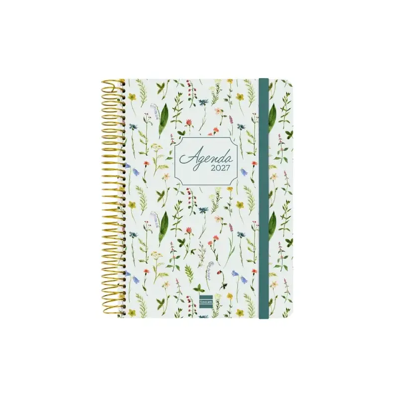 Finocam Cloe Agenda de Espiral - 16 Meses - Semana Vista Horizontal - Formato E10 - 155x212mm - Tapa Dura - Papel de 100g/m2 - C