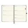 Finocam Minimal Agenda de Tapa Dura Internacional - 18 Meses - Semana Vista Horizontal - Formato M5 - 140x190mm - Papel Crema de
