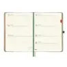 Finocam Minimal Agenda de Tapa Dura Internacional - 18 Meses - Semana Vista Horizontal - Formato M5 - 140x190mm - Papel Crema de