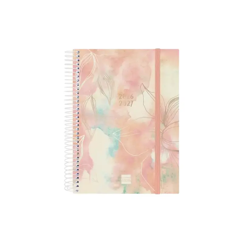 Finocam Espiral Agenda Internacional - 18 Meses - 2 Dias por Pagina - Formato E10 - 155x212mm - Tapas de Polipropileno - Papel d