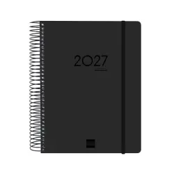 Finocam Ikon Agenda de Espiral Internacional - 16 Meses - 1 Dia por Pagina - Formato E10 - 155x212mm - Tapas de Polipropileno -