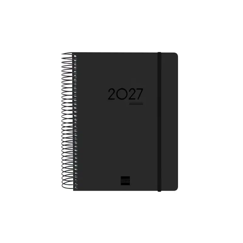 Finocam Ikon Agenda de Espiral Internacional - 16 Meses - 1 Dia por Pagina - Formato E10 - 155x212mm - Tapas de Polipropileno -