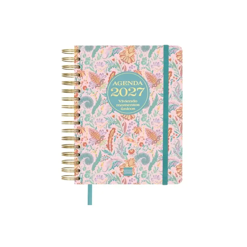 Finocam Vitae Agenda de Espiral - 16 Meses - Semana Vista Horizontal - Formato 4º - 155x217mm - Tapa Dura - Papel de 80g/m2 - Ci
