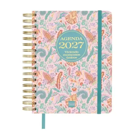 Finocam Vitae Agenda de Espiral - 16 Meses - Semana Vista Horizontal - Formato 4º - 155x217mm - Tapa Dura - Papel de 80g/m2 - Ci