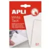 Apli Tack Masilla Blanca 57g - Adhesivo Reutilizable - No Deja Residuos - Facil de Moldear - Blanco | Ahorro Imprimiendo