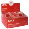 Apli Cinta Adhesiva Extra Clear 19mm x 33m - Resistente al Agua y a la Intemperie - Facil de Cortar con las Manos - Transparente