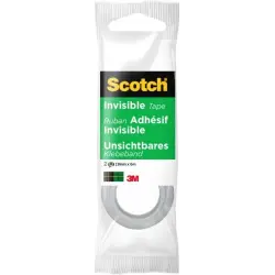 Scotch Magic Pack de 2 Cintas Adhesivas Invisible - 19mm x 6m - Color Transparente | Ahorro Imprimiendo